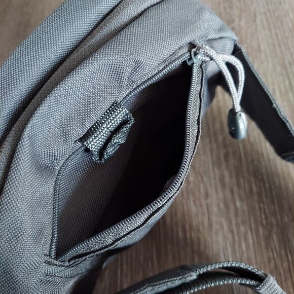 Outdoor Products Essential 2 Ltr Waist Bag Fanny Pack, Gray, Unisex, Polyester - Picture 5 of 9